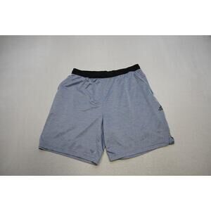 Adidas Gym Shorts AeroReady Blue Athletic Performance W/Pockets Mens Sz XL